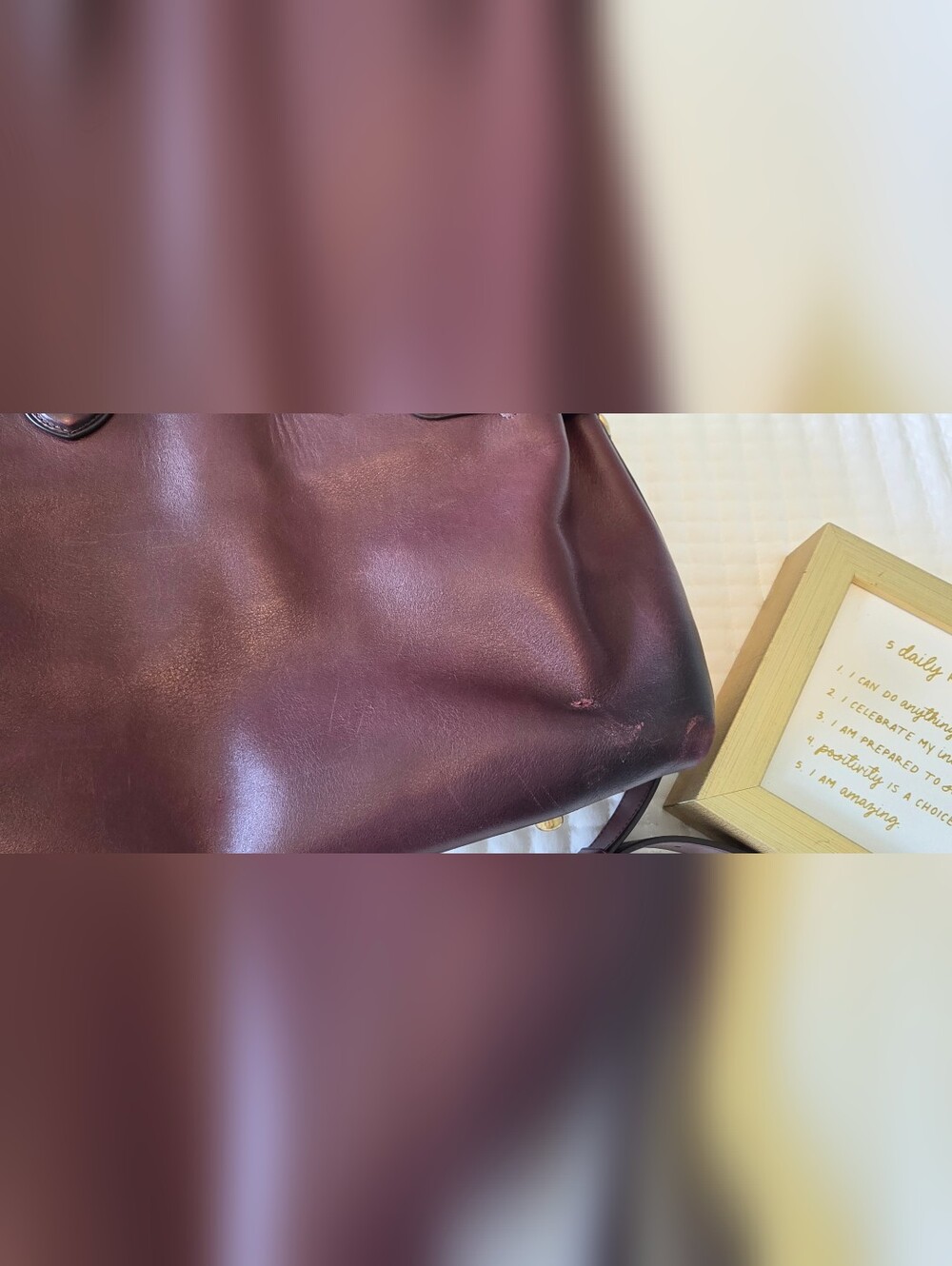 Coach Empire Carryall 40 Merlot - Picture 9 of 14